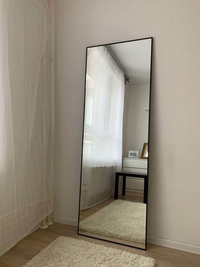 Mirror in an aluminum frame